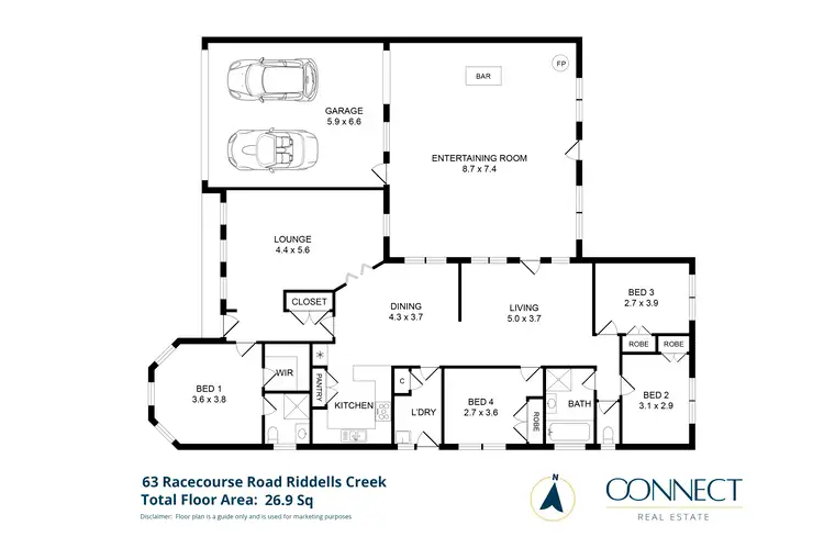 Floorplan of Homely house listing, 63 Racecourse Road, Riddells Creek VIC 3431