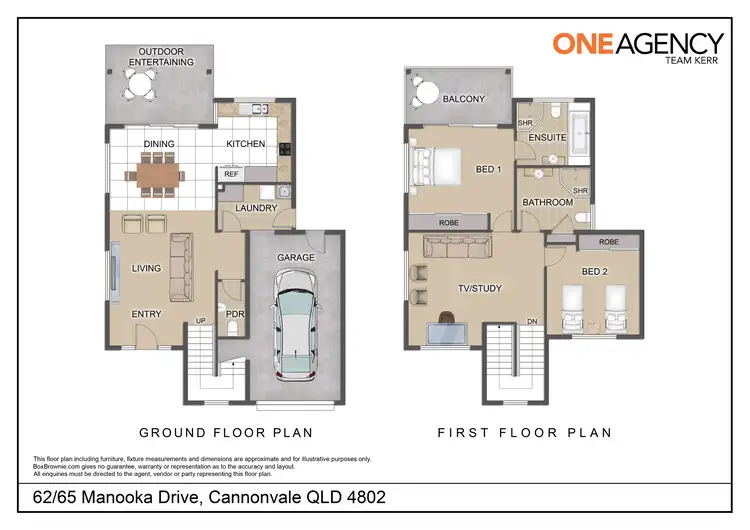 Floorplan of Homely townhouse listing, 62/65 Manooka Drive, Cannonvale QLD 4802