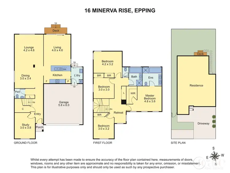Floorplan of Homely townhouse listing, 16 Minerva Rise, Epping VIC 3076