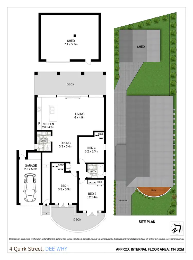 Floorplan of Homely house listing, 4 Quirk Street, Dee Why NSW 2099