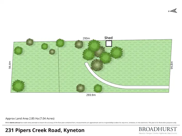 Floorplan of Homely land listing, 231 Pipers Creek Road, Kyneton VIC 3444