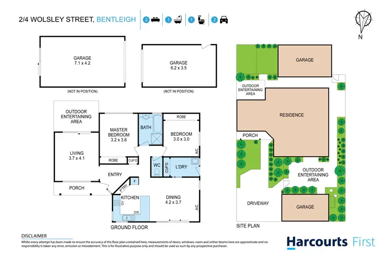 Floorplan of Homely unit listing, 2/4 Wolsley Street, Bentleigh VIC 3204