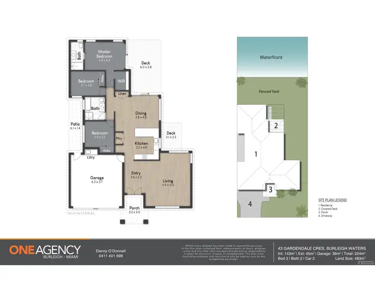 Floorplan of Homely house listing, 43 Gardendale Crescent, Burleigh Waters QLD 4220