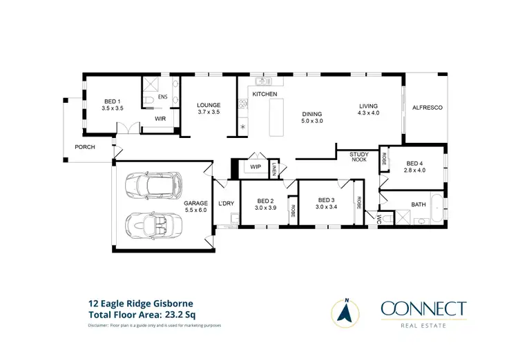 Floorplan of Homely house listing, 12 Eagle Ridge, Gisborne VIC 3437