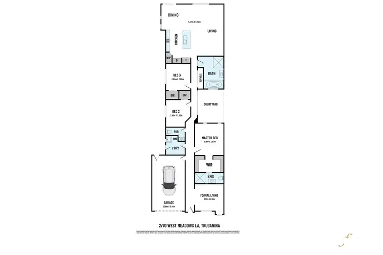 Floorplan of Homely unit listing, 2/70 Westmeadows Lane, Truganina VIC 3029