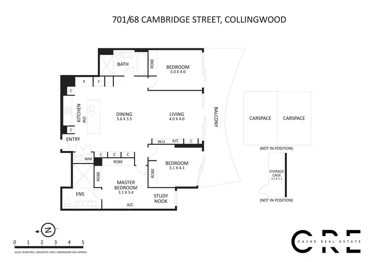 Floorplan of Homely apartment listing, 701/68 Cambridge Street, Collingwood VIC 3066