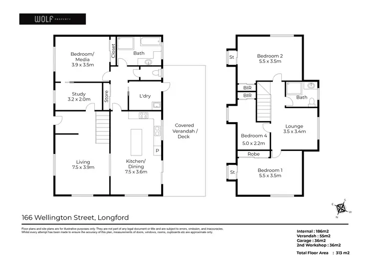 Floorplan of Homely house listing, 166 Wellington Street, Longford TAS 7301