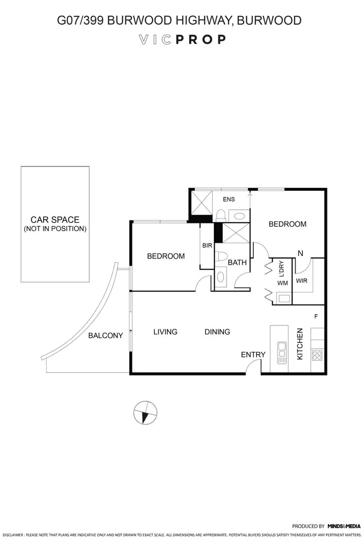 Floorplan of Homely apartment listing, g07a/399 Burwood Highway, Burwood VIC 3125