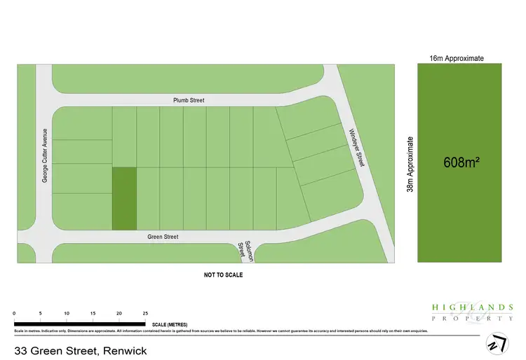 Floorplan of Homely land listing, 33 Green Street, Renwick NSW 2575