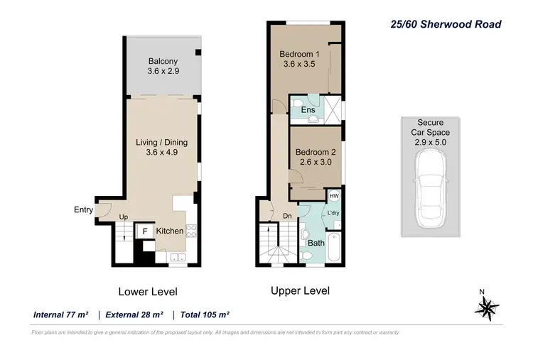 Floorplan of Homely unit listing, 25/60 Sherwood Road, Toowong QLD 4066