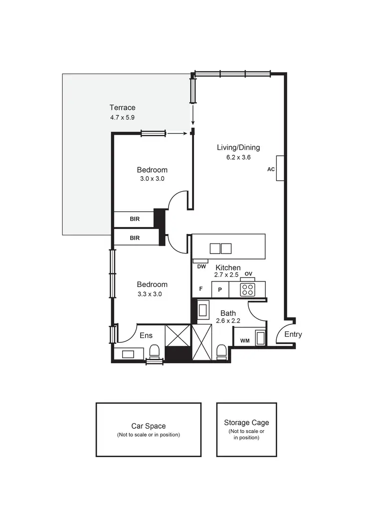 Floorplan of Homely apartment listing, 201/405 Neerim Road, Carnegie VIC 3163