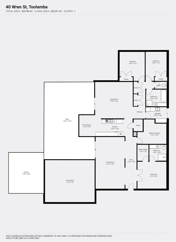 Floorplan of Homely house listing, 40 Wren Street, Toolamba VIC 3614