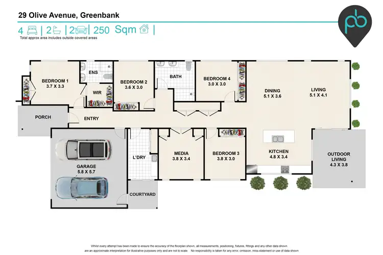 Floorplan of Homely house listing, 29 Olive Avenue, Greenbank QLD 4124