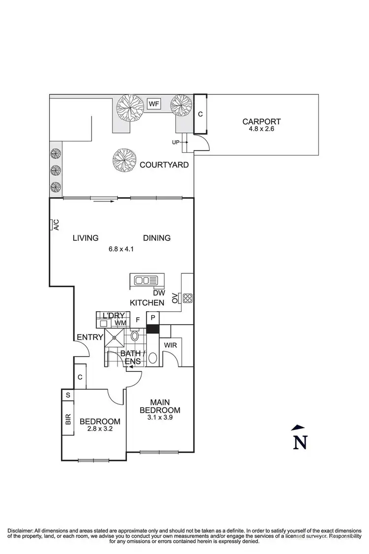 Floorplan of Homely unit listing, 14/1 Bellevue Avenue, Doncaster East VIC 3109