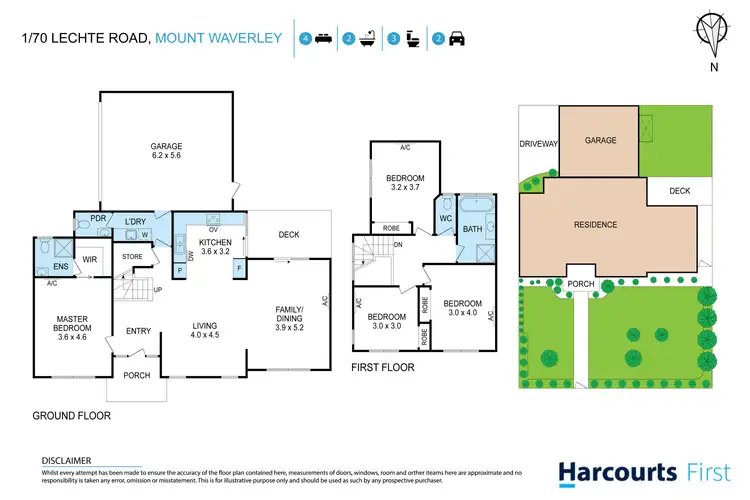 Floorplan of Homely townhouse listing, 1/70 Lechte Road, Mount Waverley VIC 3149