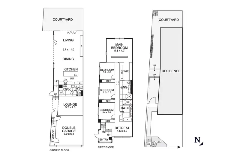 Floorplan of Homely townhouse listing, 447A Balcombe Road, Beaumaris VIC 3193