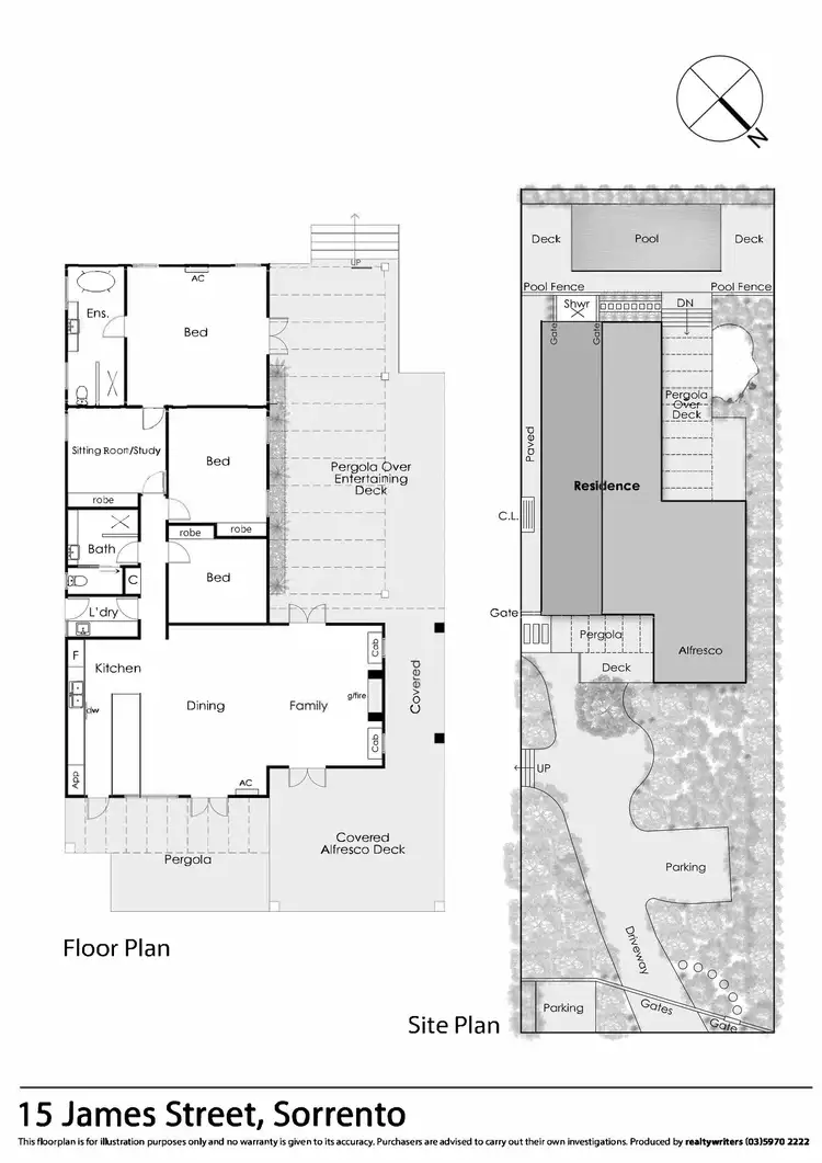 Floorplan of Homely house listing, 15 James Street, Sorrento VIC 3943