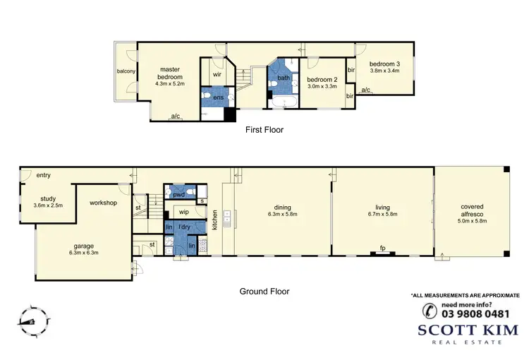 Floorplan of Homely townhouse listing, 15 Ludbrook Avenue, Caulfield South VIC 3162