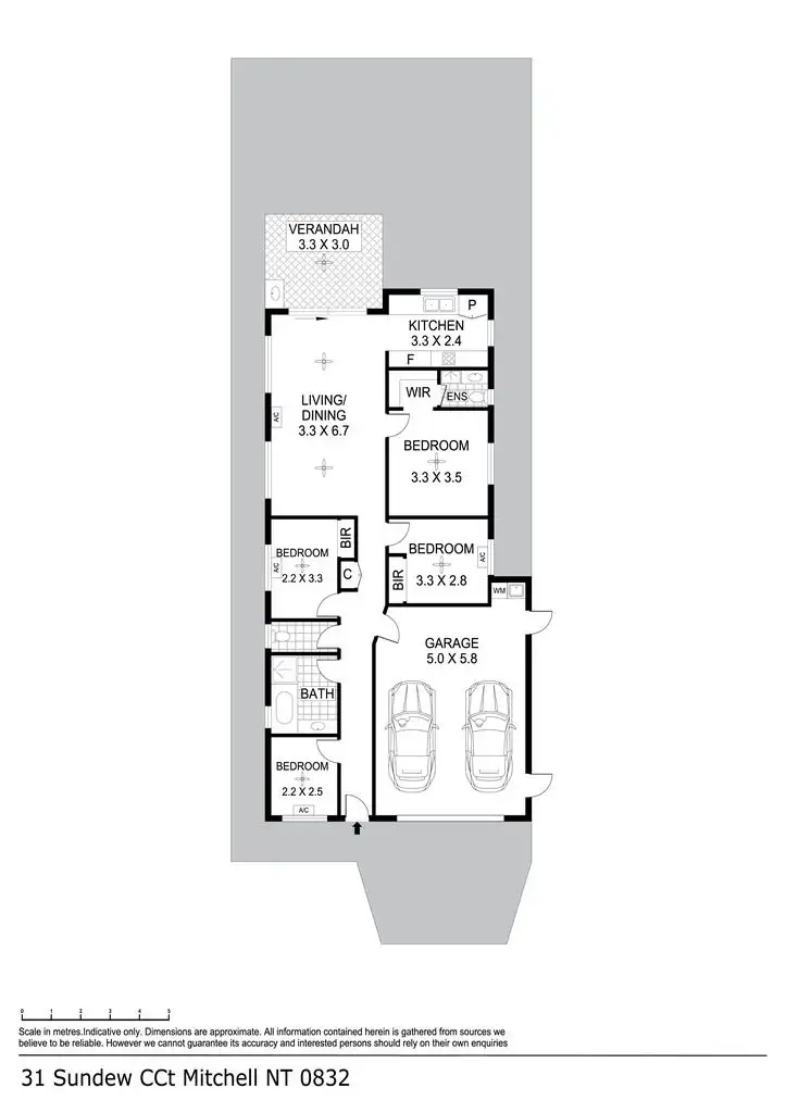 Floorplan of Homely house listing, 31 Sundew Circuit, Zuccoli NT 832