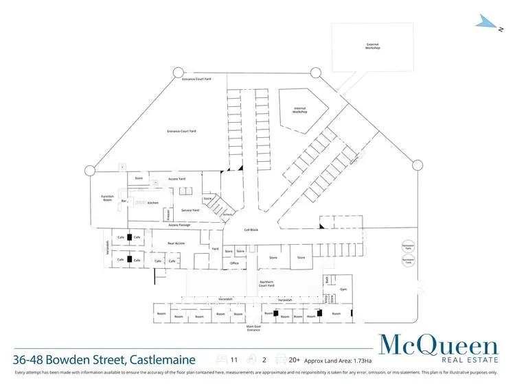 Floorplan of Homely house listing, 36-48 Bowden Street, Castlemaine VIC 3450