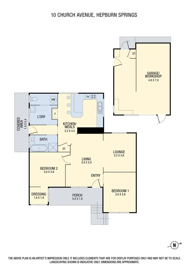 Floorplan of Homely house listing, 10 Church Avenue, Hepburn Springs VIC 3461