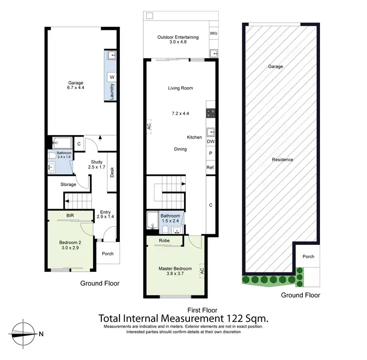 Floorplan of Homely townhouse listing, 5/30 Clive Street, West Footscray VIC 3012