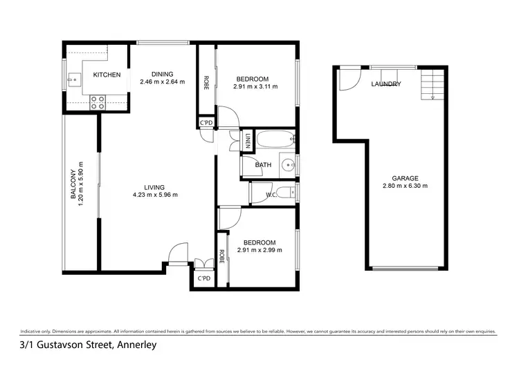 Floorplan of Homely unit listing, 3/1 Gustavson Street, Annerley QLD 4103