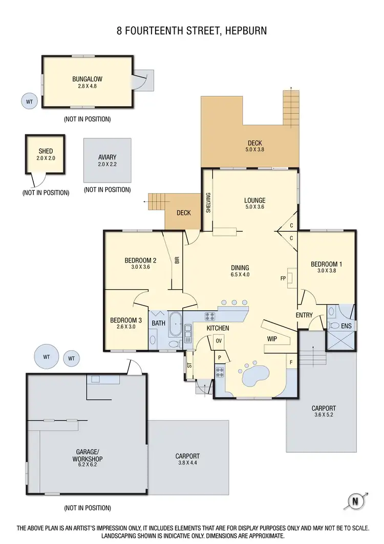 Floorplan of Homely house listing, 8 Fourteenth Street, Hepburn VIC 3461