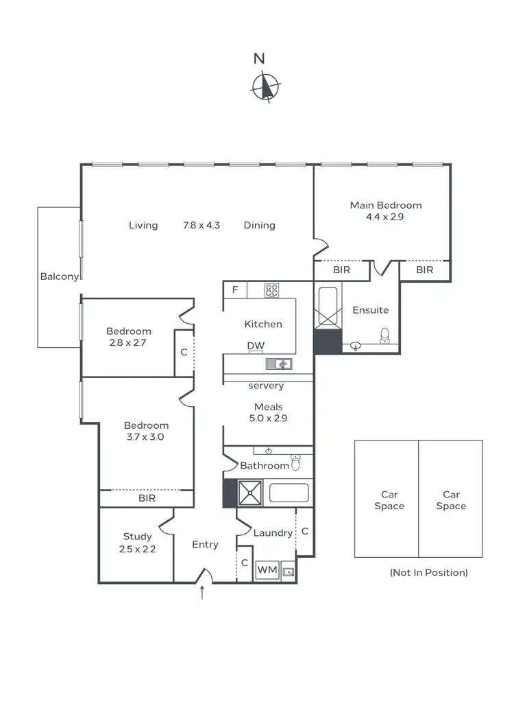 Floorplan of Homely apartment listing, 712/221 Sturt Street, Southbank VIC 3006