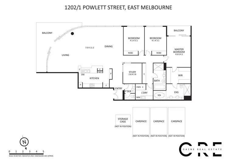 Floorplan of Homely apartment listing, 1202/1 Powlett Street, East Melbourne VIC 3002