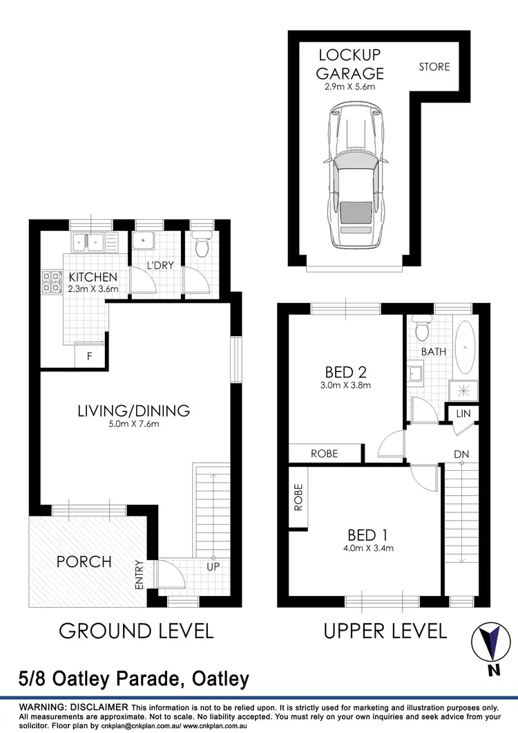 Floorplan of Homely townhouse listing, 5/8 Oatley Parade, Oatley NSW 2223