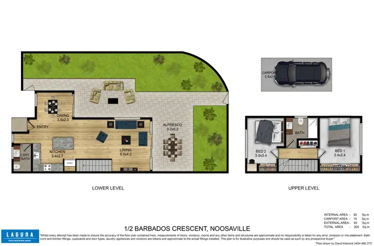 Floorplan of Homely unit listing, 1/2 Barbados Crescent, Noosaville QLD 4566