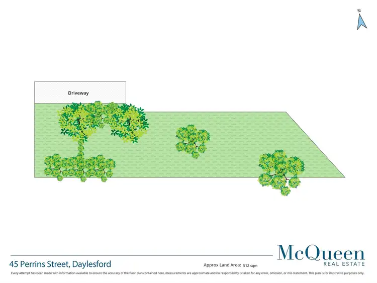 Floorplan of Homely land listing, 45 Perrins Street, Daylesford VIC 3460
