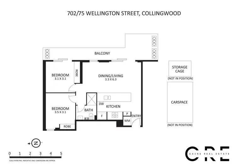 Floorplan of Homely apartment listing, 702/75 Wellington Street, Collingwood VIC 3066