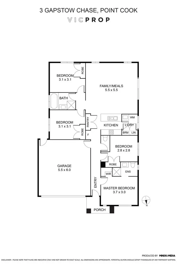 Floorplan of Homely house listing, 3 Gapstow Chase, Point Cook VIC 3030