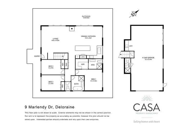 Floorplan of Homely house listing, 9 Marlendy Drive, Deloraine TAS 7304