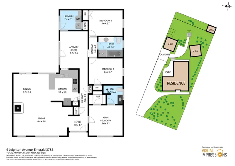 Floorplan of Homely house listing, 6 Leighton Avenue, Emerald VIC 3782