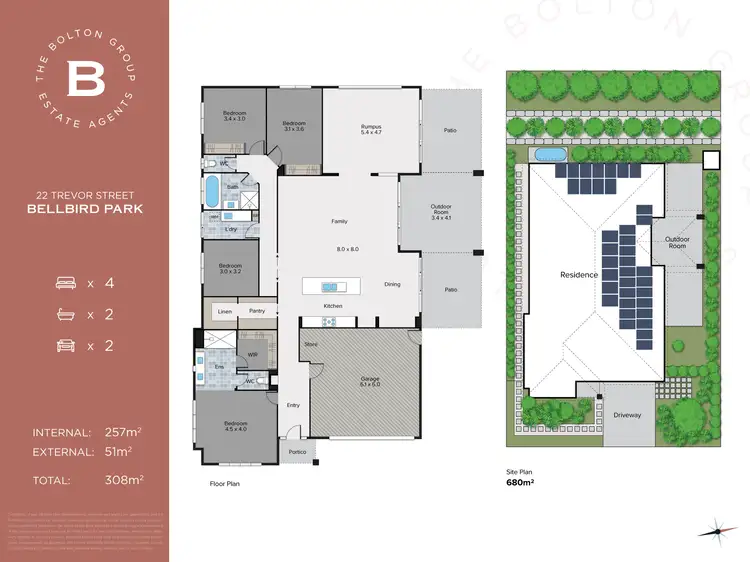 Floorplan of Homely house listing, 22 Trevor Street, Bellbird Park QLD 4300