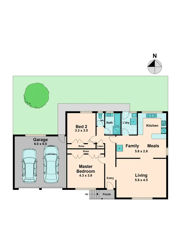 Floorplan of Homely unit listing, 1/125 Windham Street, Wallan VIC 3756