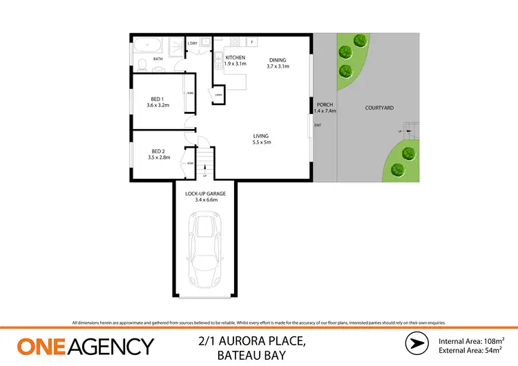 Floorplan of Homely villa listing, 2/1 Aurora Place, Bateau Bay NSW 2261
