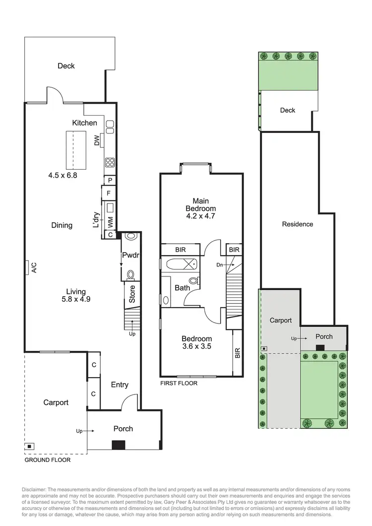 Floorplan of Homely townhouse listing, 1/171 Sycamore Street, Caulfield South VIC 3162
