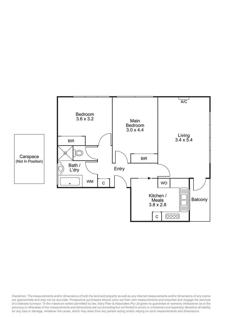 Floorplan of Homely apartment listing, 3/48 Milton Street, Elwood VIC 3184