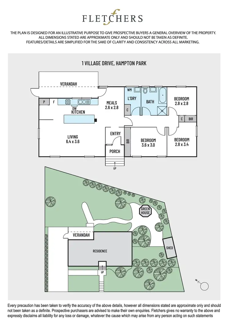 Floorplan of Homely house listing, 1 Village Drive, Hampton Park VIC 3976