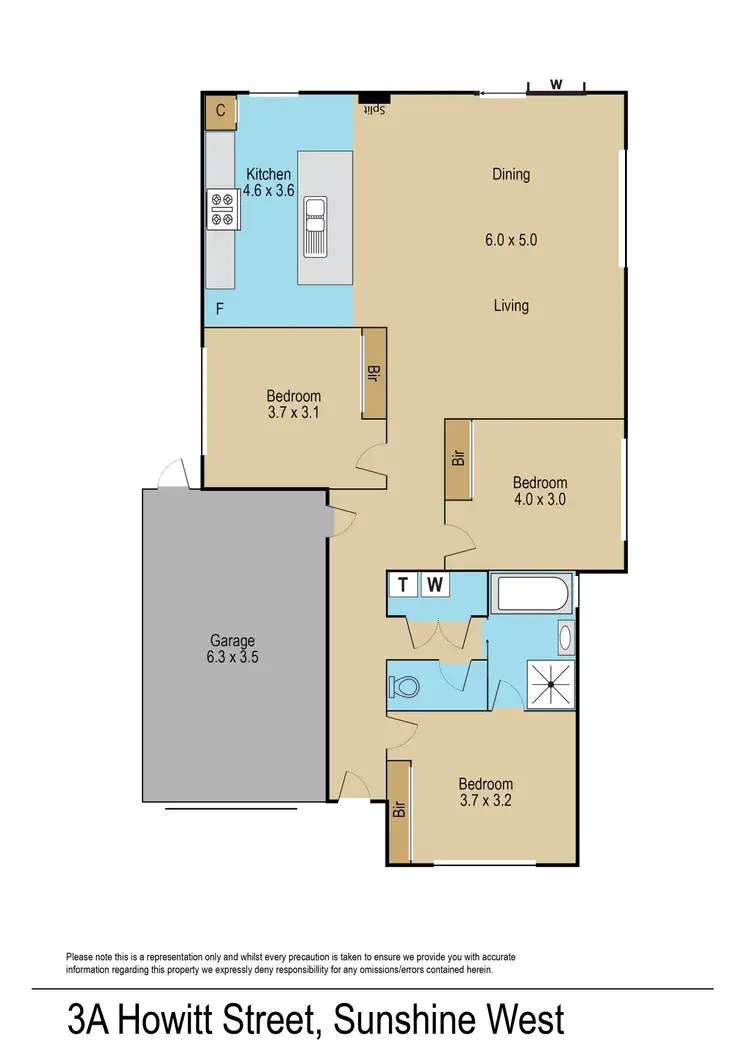 Floorplan of Homely house listing, 3a Howitt Crescent, Sunshine West VIC 3020