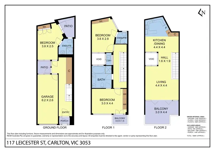 Floorplan of Homely house listing, 117 Leicester Street, Carlton VIC 3053