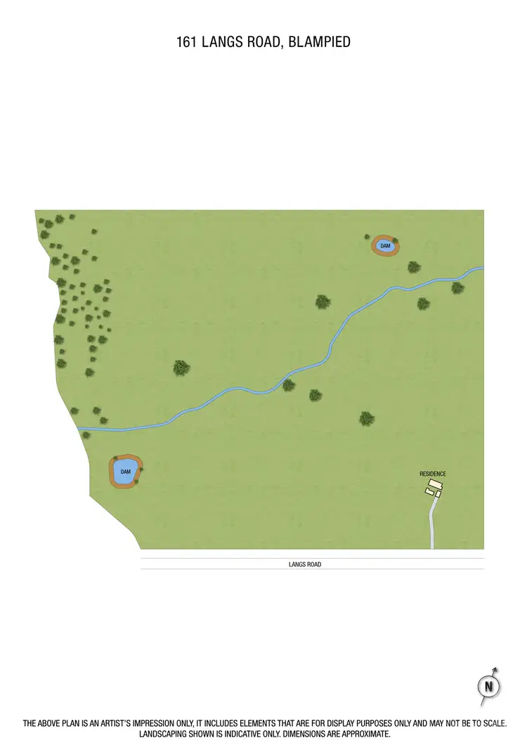 Floorplan of Homely land listing, 161 Langs Road, Blampied VIC 3364