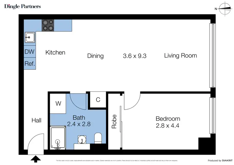 Floorplan of Homely apartment listing, 1208/250 Elizabeth Street, Melbourne VIC 3000