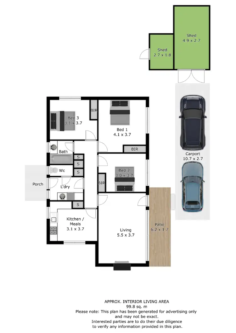 Floorplan of Homely house listing, 56 Valley Avenue, Mount Beauty VIC 3699