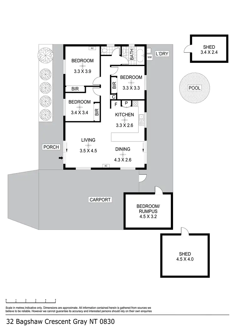 Floorplan of Homely house listing, 32 Bagshaw Crescent, Gray NT 830