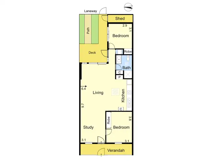 Floorplan of Homely house listing, 9 Gough Place, Cremorne VIC 3121